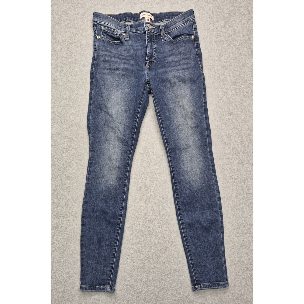 Lucky Brand Jeans Womens 4 27 Ava Mid Rise Skinny Stretch Blue Medium Wash